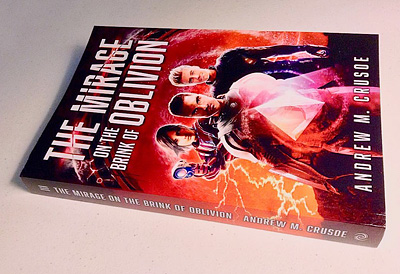 The Mirage on the Brink of Oblivion paperback on table