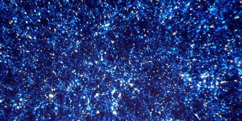 Billions of Galaxies like blue spider webs Billions of Galaxies like blue spider webs