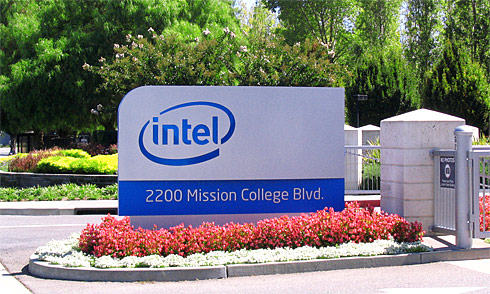 Intel-Campus entrance sign
