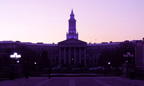 Denver City and County Building silhouette