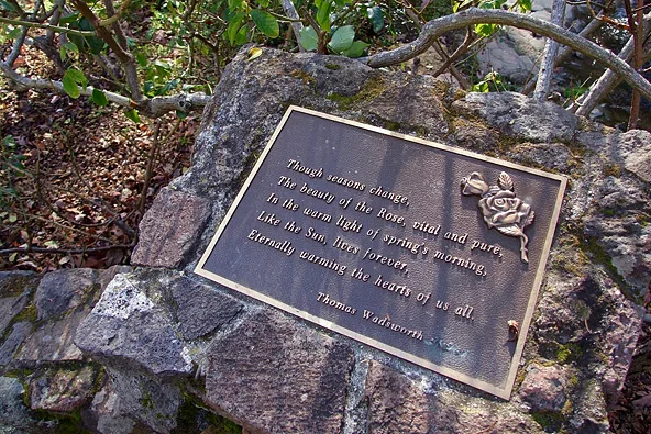 Wadsworth poem plaque