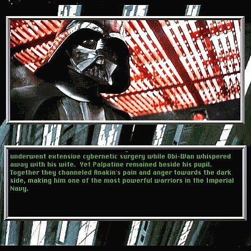 Did Obi-Wan take Vader's Wife? Star Wars Screen Entertainment Darth Vader bio said so