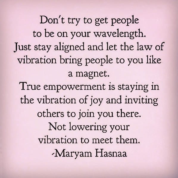 Stay in a Vibration of Joy Quote by Maryam Hasnaa