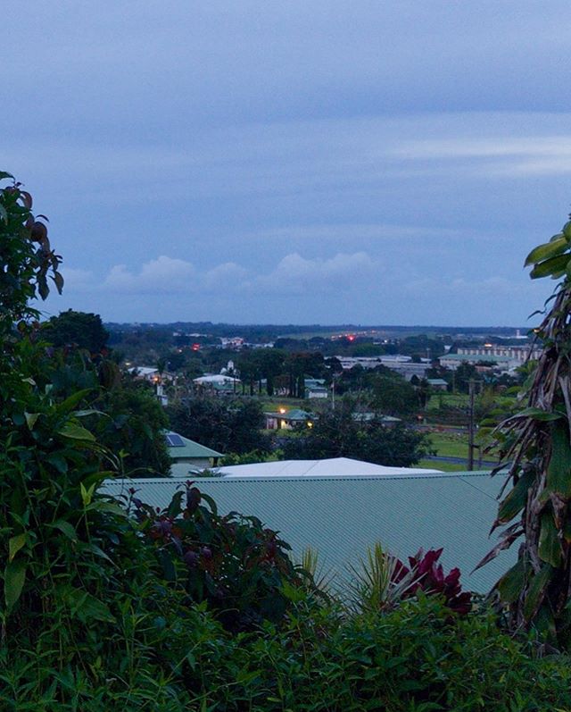 Seeing the Hilo Airport runway from uptown