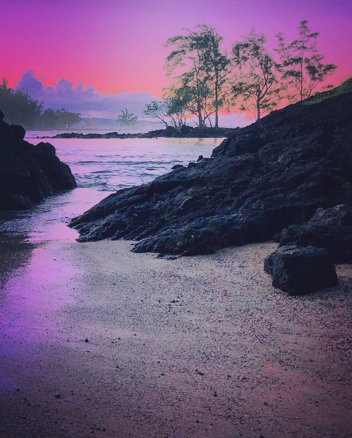 A Hidden Baby Beach near Hilo, Hawaii
