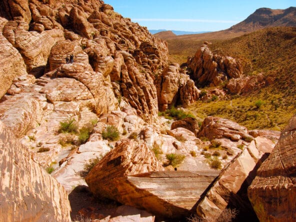 Ancient eroded red ridge