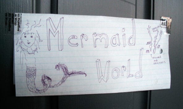 CS Host's Mermaid World door sign