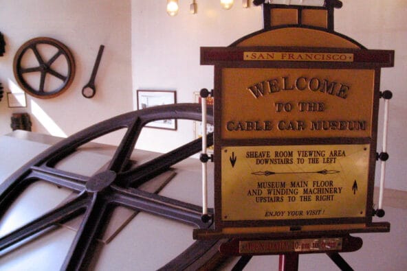 Cable Car Museum welcome sign