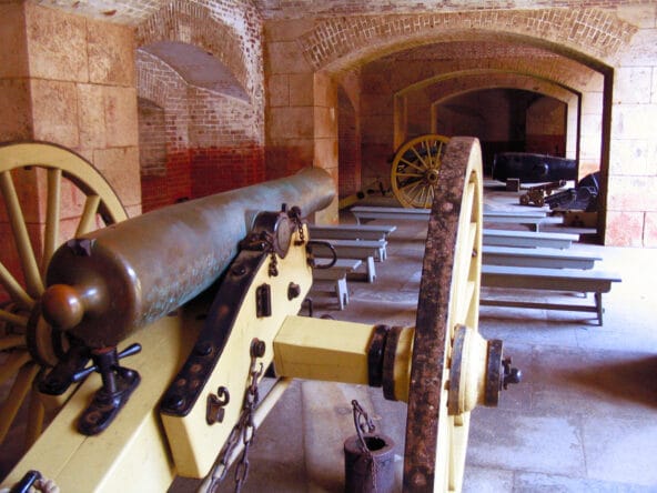Civil War era cannons
