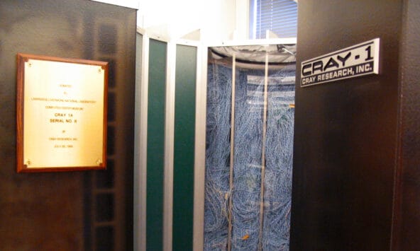 Cray 1A computer n Plaque