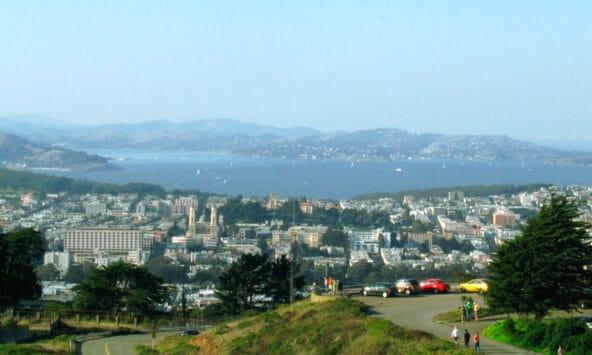 Downtown San Francisco n Bay from afar