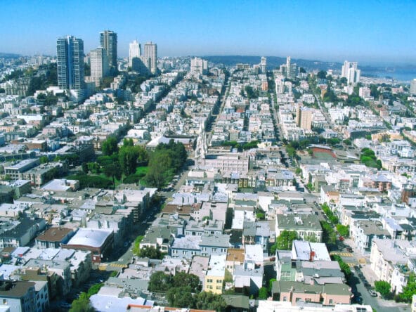 Downtown n Washington Square from Coit Tower