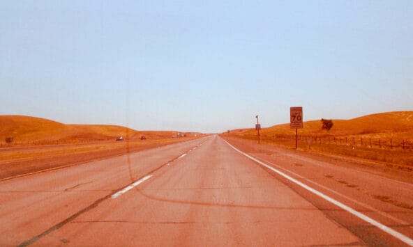 Driving down I 5 in Northern California