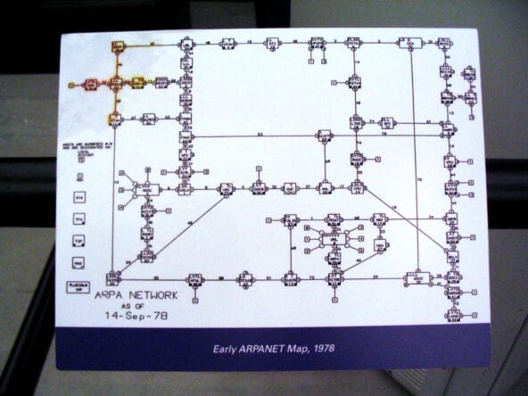 Early ARPANET Map (1978) (A Young Internet)