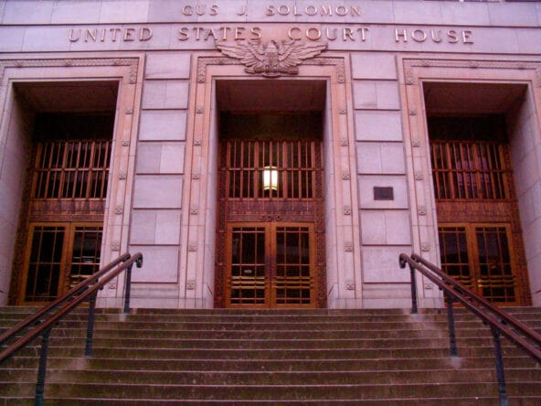 Entrance to Gus J Solomon US Court House+