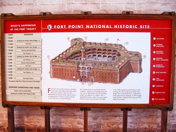 Fort Point Historic Site detailed diagram