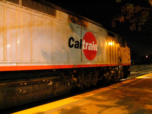 Front of Caltrain