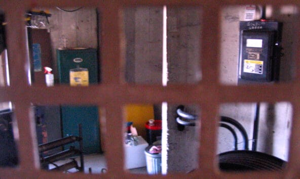 Hidden Otis machinery for elevator