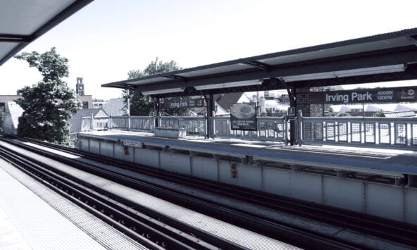 Irving Park L Train station