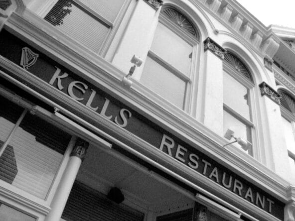 Kells Restaurant facade (large iron facade)