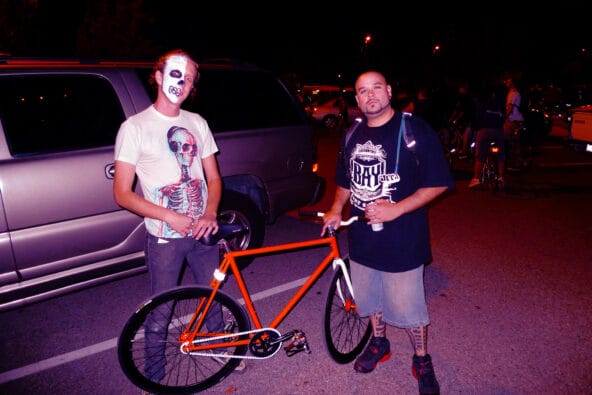 Light Skeleton Dark Skeleton n Orange bike