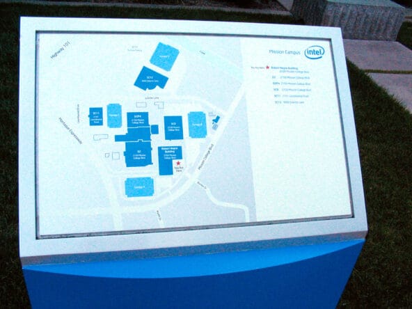 Map of Intel Campus