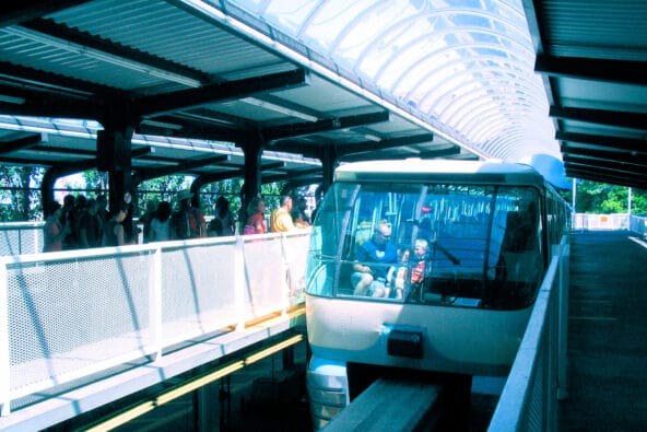 Monorail Tram near Space Needle