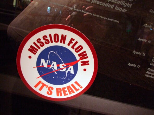 NASA Flown It's Real! stamp