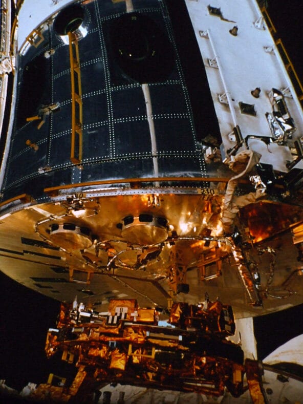 Near Hubble space telescope