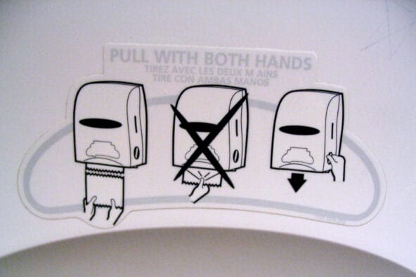 Obvious Towel Sign