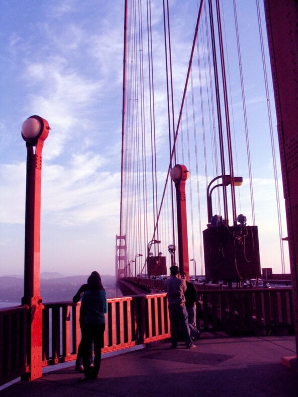 People looking back from PGE lookout
