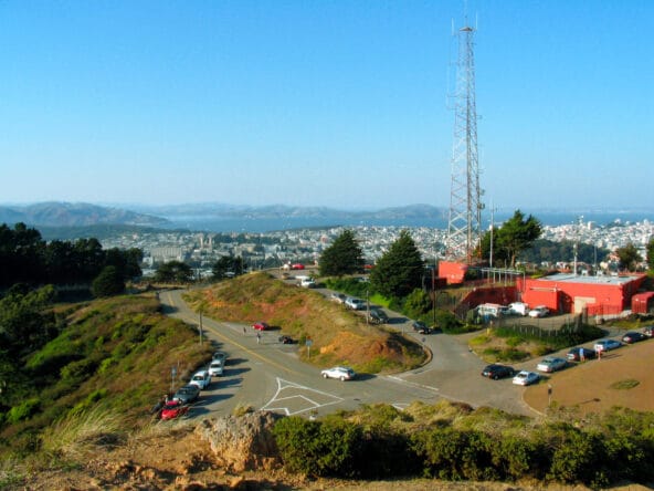 Radio antennas on Twin Peaks