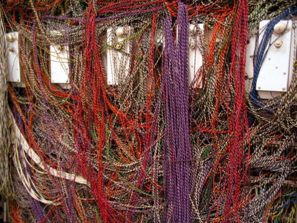 Rainbow of CDC 6600 wires (Serial 1)