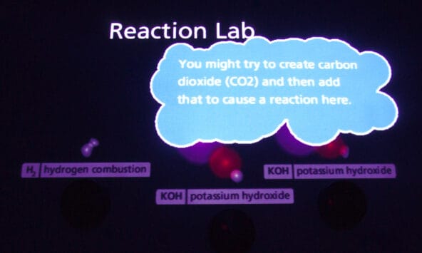 Reaction Lab making dynamic suggestions