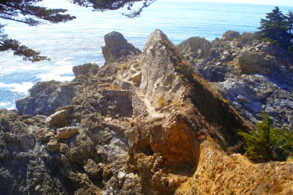 Remnants of old trail leading to McWay Falls beach