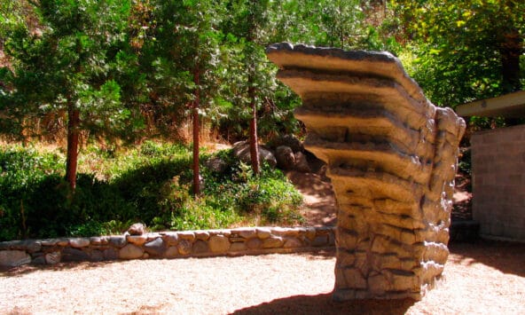 Rock Sculpture in play area