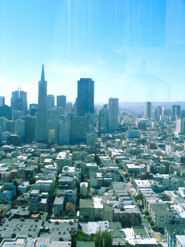 San Francisco skyline from Coit Tower