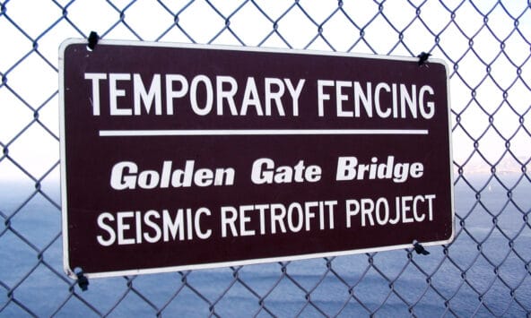 Seismic Retrofit Project sign
