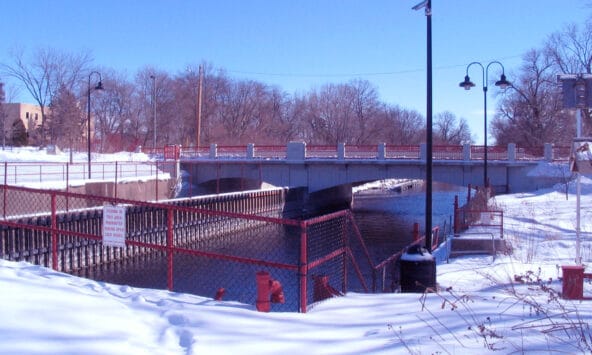 Tenney Locks in the winter
