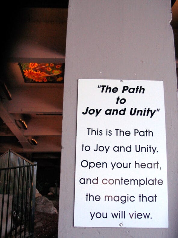 The Path to Joy n Unity sign