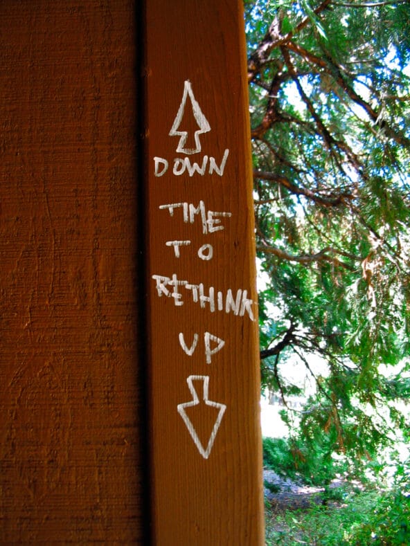 Time to Rethink Up n Down graffiti