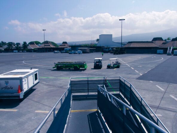 Walking down to tarmac