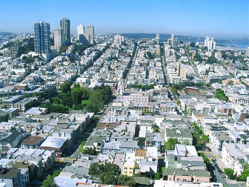 Downtown & Washington Square from Coit Tower