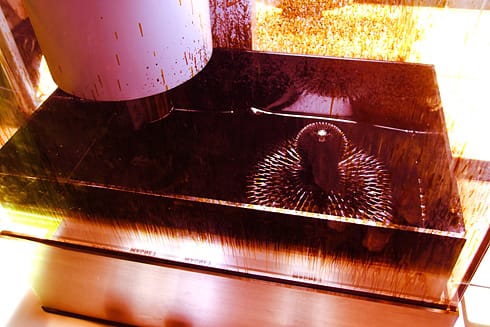 Ferromagnetic Fluid in porcupine shape