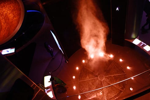 Water Vapor Vortex Machine from above