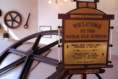 Cable Car Museum welcome sign