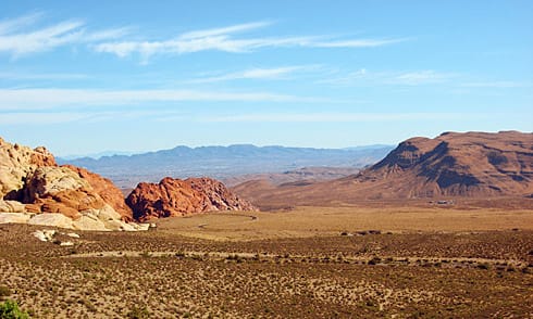 Las Vegas in perspective (from Red Rock Canyon)