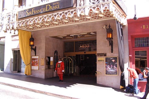 Hilarious Red-Suited Man Sir Francis Drake Hotel