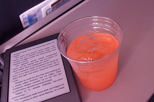 Free Mai-Tai beside Kindle