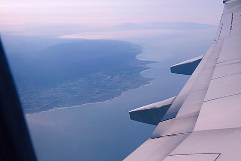 Seeing California fade in distance